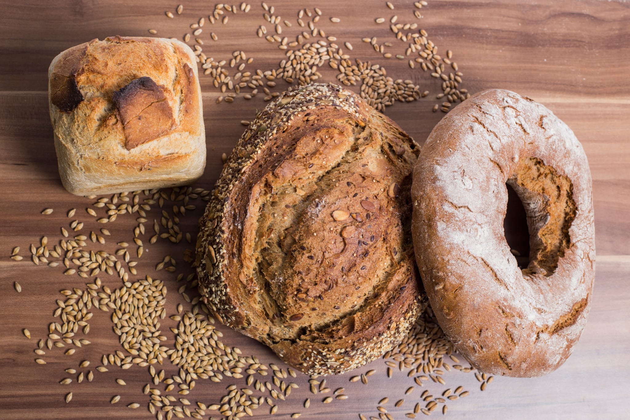 Brote mit Zutaten aus der Region