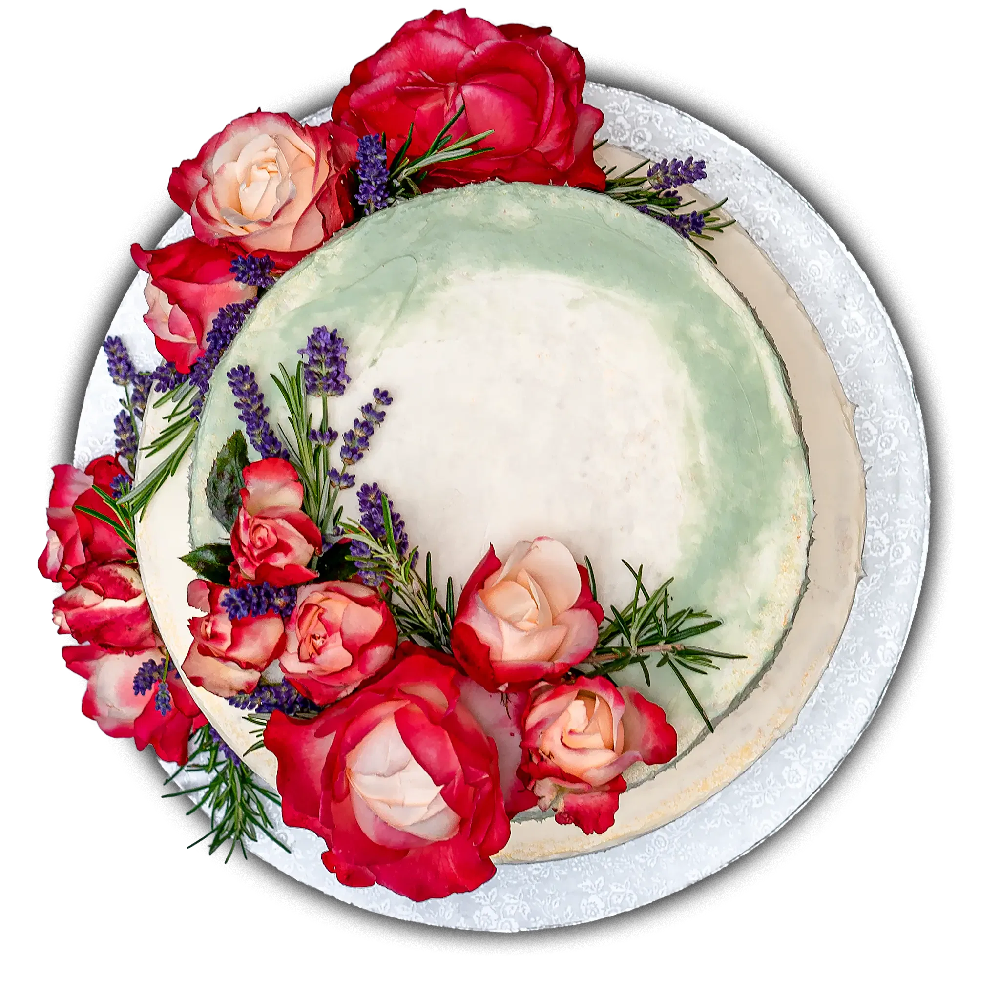 Hochzeitstorte mit Rosen