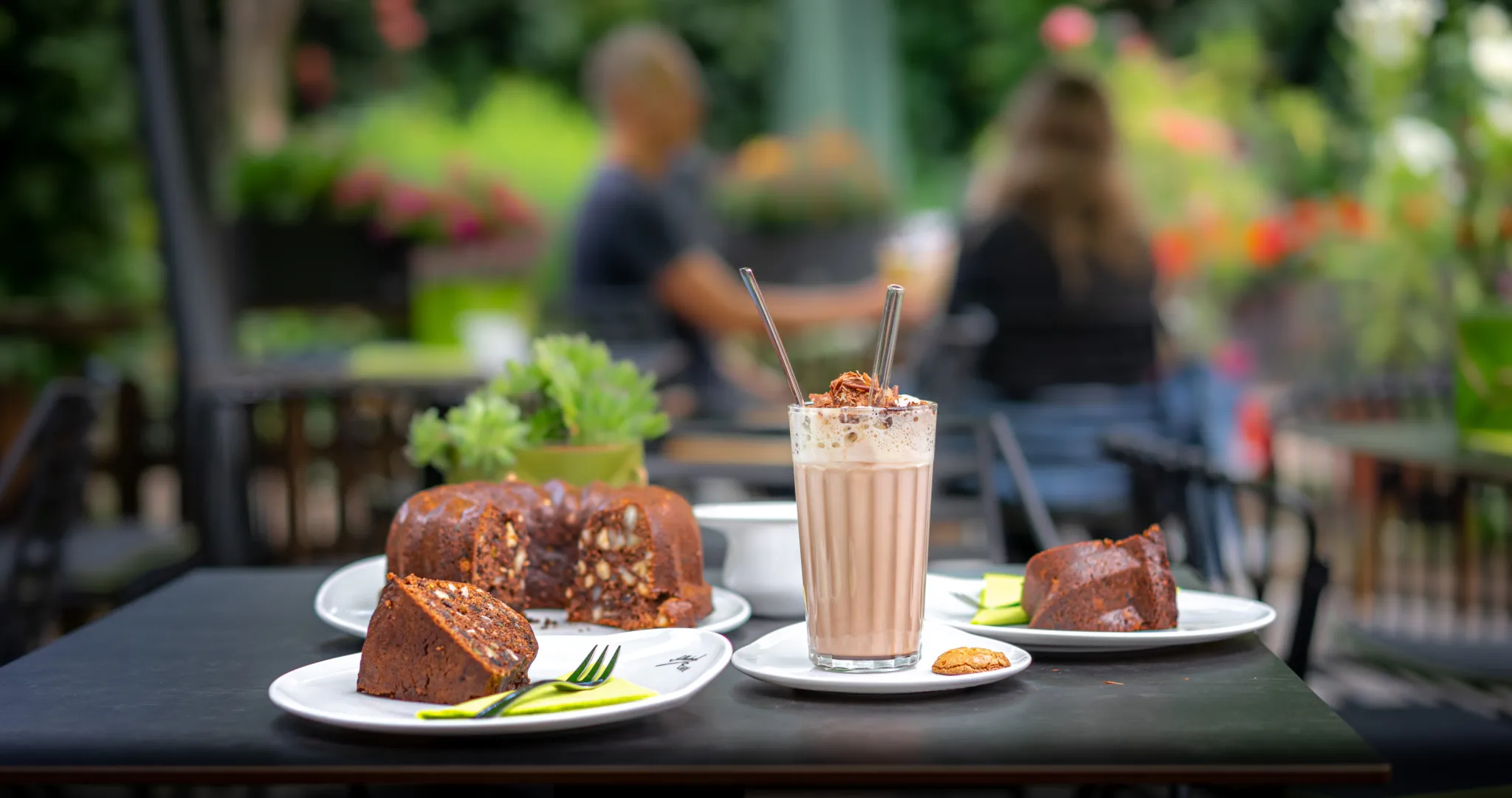 Schockucchen mit Latte Macchiato