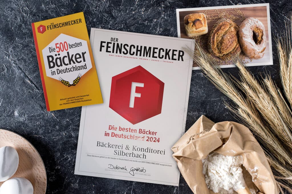 Auszeichnung zu einer der Top 500 Bäckereien in Deutschland zum dritten Mal 2024. 
