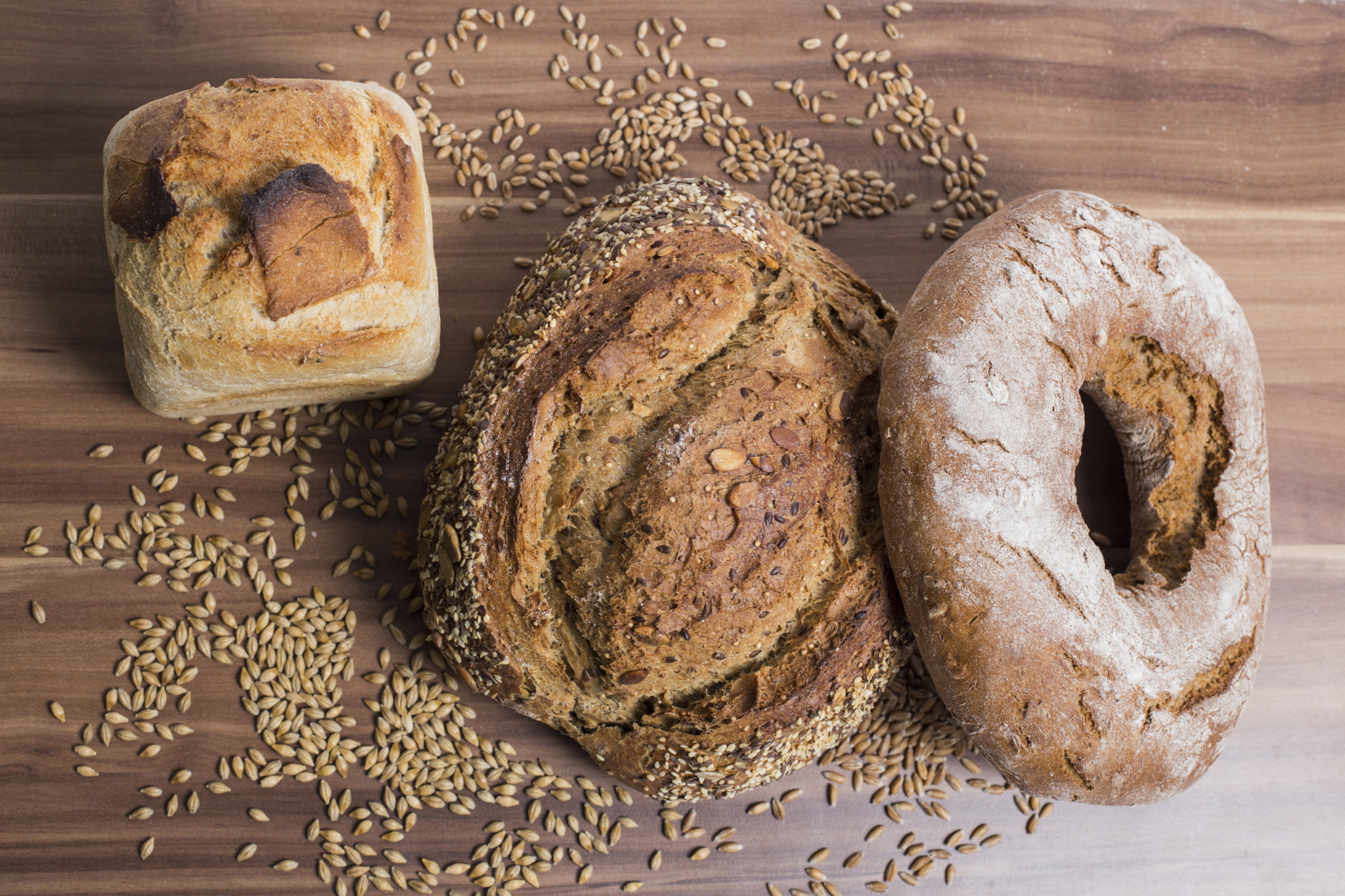 Brote mit Zutaten aus der Region